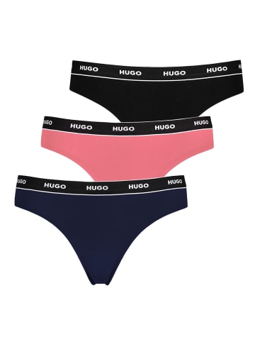 HUGO 3er Pack Thong Stripe in Mehrfarbig