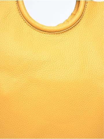 Carla Ferreri Henkeltasche in Gelb
