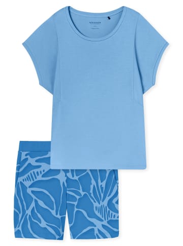 Schiesser Shorty Modern Nightwear in hellblau