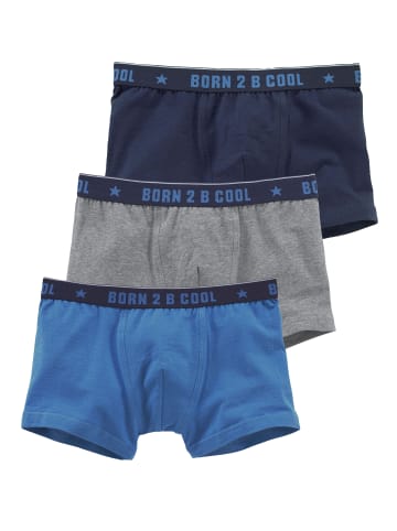 AUTHENTIC UNDERWEAR Boxer in grau-meliert, blau, marine