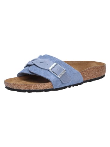 Birkenstock Tieffußbett Pantolette in blau