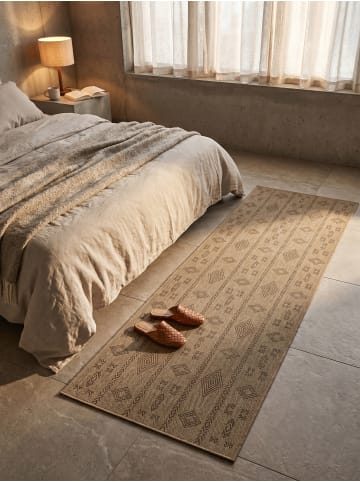 KADIMA DESIGN Teppich Outdoor Waschbar Vintage KASBERG Strapazierfähig OEKO-TEX in Schwarz