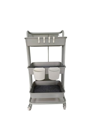 relaxdays Rollwagen in Grau - (B)42,5 x (H)86 x (T)36 cm