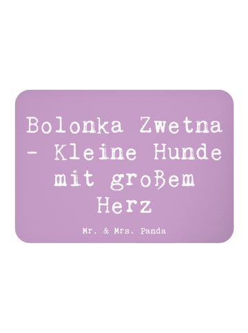 Magnet Spruch Bolonka Zwetna Herz mit Spruch in Lavendeltraum