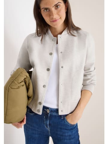 Cecil Blouson aus Fake Wool in Light Greige Melange