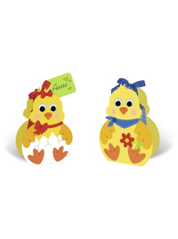 Buntpapierfabrik Ludwig Bähr Geschenkbox-Set Küken 9,5x13x1cm Packung mit 8 Stück