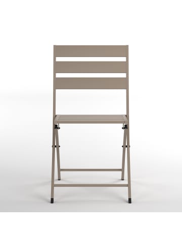 home24 Klappstuhl Kovo 2er-Set in Taupe