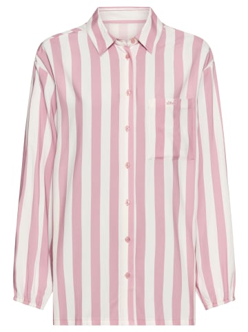 s.Oliver Pyjamaoberteil in mauve gestreift