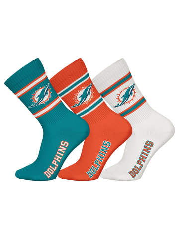 NFL Socken 3er Pack in Miami Dolphins