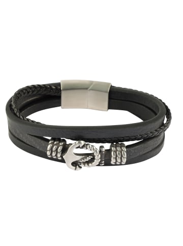 Adeliás Herren Anhänger – Gravuranhänger aus Leder in schwarz