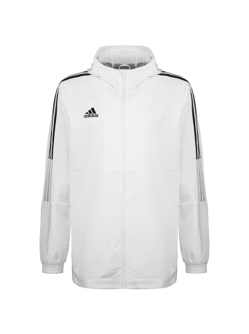 adidas Performance Trainingsjacke Tiro 21 in weiß / schwarz