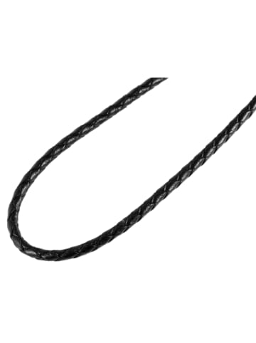 Adeliás Unisex Halskette aus Leder in schwarz
