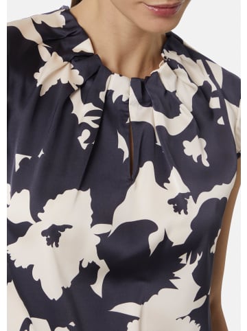 comma Bluse kurzarm in Blau