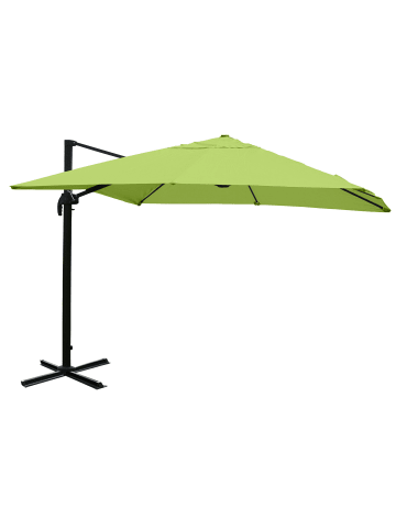 MCW Gastronomie-Ampelschirm A96, Grün ohne Ständer, drehbar