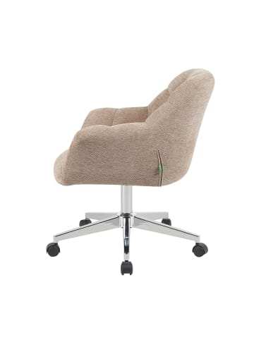 DUBI Möbel 2er-Set: Bürostuhl Mika-Nio in Beige - (B)65 x (H)79 x  (T)66 cm