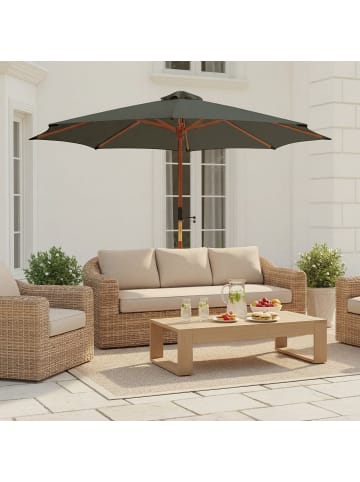 home24 Sonnenschirm Floriva in Salbei