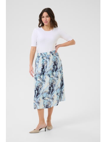 Kaffe Rock KAjasmin Regular fit in Blue Organic Print