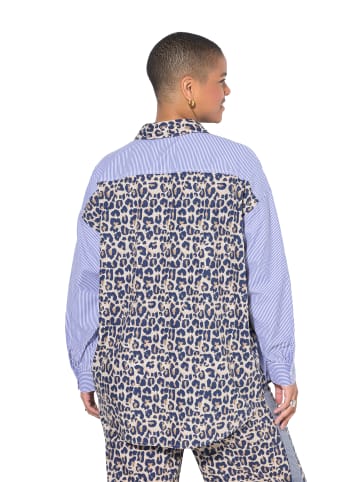 Studio Untold Hemdbluse in dunkel blau