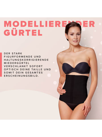 MISS PERFECT Korsett Body Trim Modellierender Gürtel in Schwarz