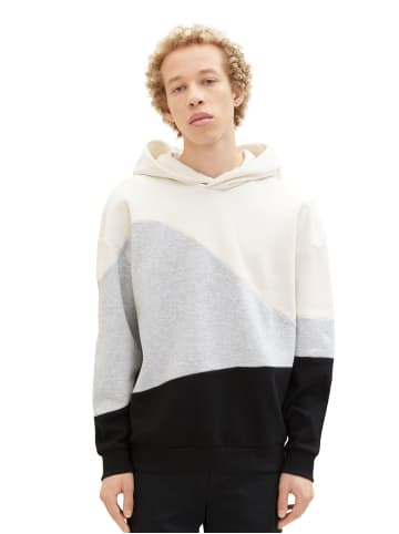 TOM TAILOR Denim Sweatshirt RELAXED COLORBLOCK in Mehrfarbig