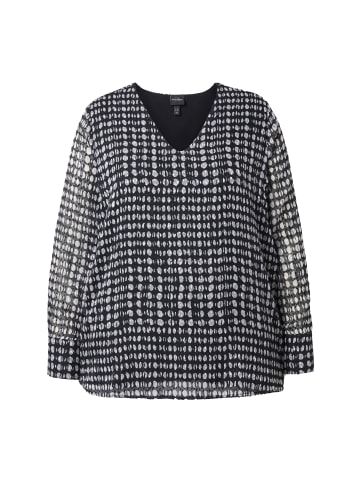 Ulla Popken Blusentop in schwarz