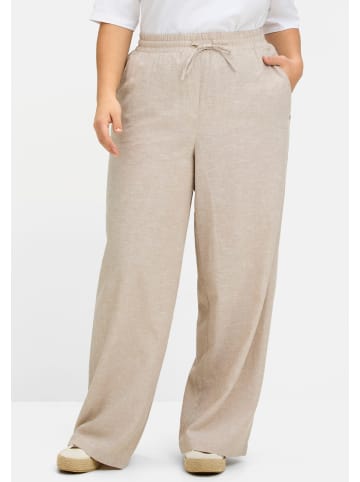 sheego Jogg Pants in beige