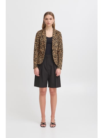 ICHI Blazer IHKATE Regular fit in Natural Leo Jacquard