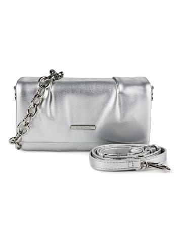 Valentino Katerina Mir Schultertasche 20.5 cm argento