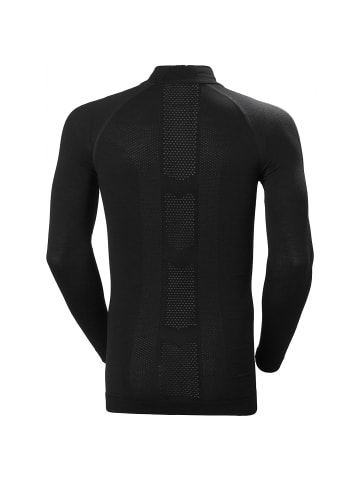 Helly Hansen M H1 PRO LIFA SEAMLESS 1/2 ZIP in Schwarz