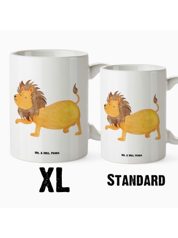 Mr. & Mrs. Panda Tasse Sternzeichen Löwe ohne Spruch in Weiß