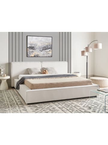 Beliani 2-tlg Doppelbett LINARDS in Weiß/Schwarz