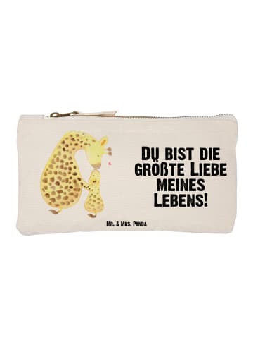 Mr. & Mrs. Panda Schminktasche Giraffe Kind mit Spruch in Weiß