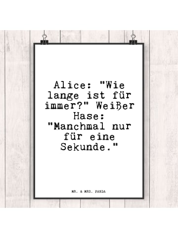Mr. & Mrs. Panda wanddeko AliZeichen: "Wie lange ist... mit Spruch in Weiß