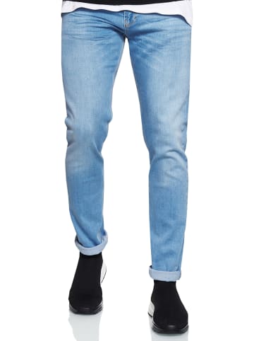 Rusty Neal Jeans Hose "MELVIN" Slim Fit Cotton-Stretch in Light Blue - 6