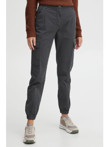 Oxmo Cargohose OXCoco 21800064-ME Sportive Cargohose mit elastischem Saum in Grau