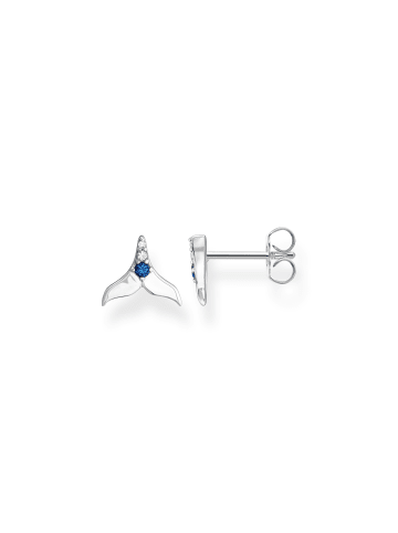 Thomas Sabo Ohrstecker in silber, blau, weiß