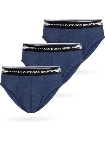 Normani Outdoor Sports 3er Pack Herren Merino Slip in Navy