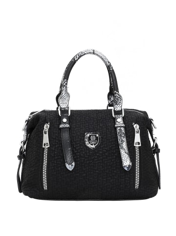 NAEMI Handtasche in Schwarz Silber