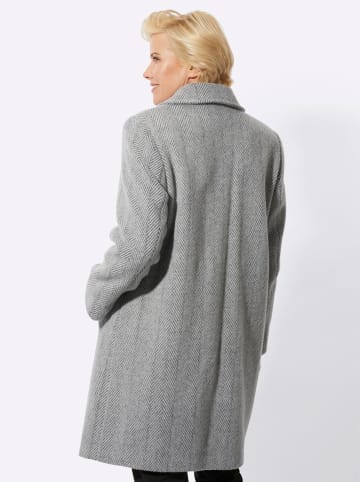 WITT WEIDEN Kurzmantel in grau-ecru-gemustert