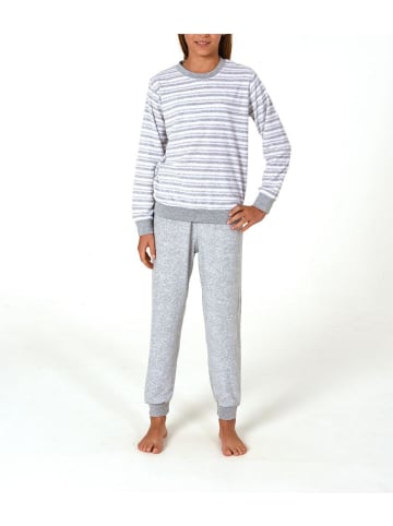 NORMANN Frottee Pyjama Schlafanzug Bündchen - 82544 in rosa