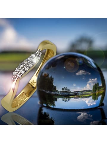 GoldDream 333 Gelbgold - 8 Karat Damen Ringe Welle Fingerring  56 (17,8)