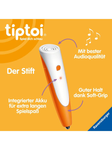 Ravensburger tiptoi Starter-Set Plus 00159 Stift + Buch Kinderlieder + Ladestation ab 3 Jahre