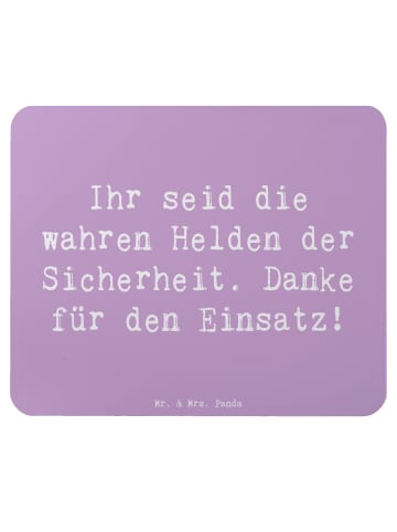 Mr. & Mrs. Panda Mouse Pad Spruch Sicherheitsdienst Helden mit S... in Lavendeltraum