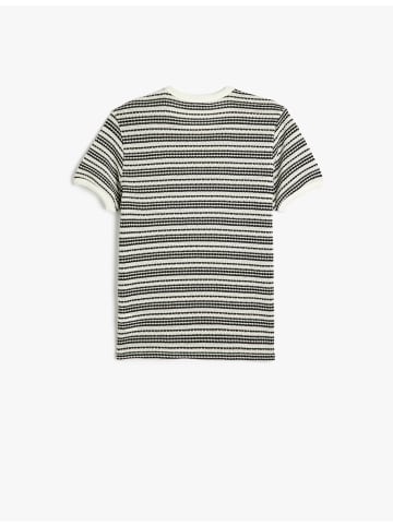 KOTON TSHIRT SS in Schwarz Gestreift