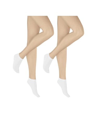 Hudson Sneakersocken Only 2-Pack hautfreundlich in White