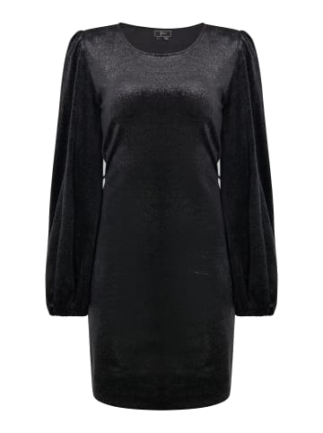 faina Damen Mini Langarmkleid in Schwarz