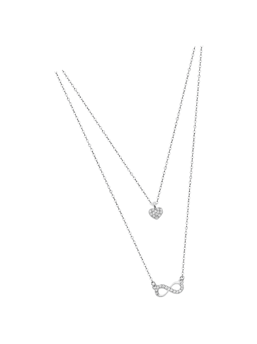 LOTUS silver Anhänger Silber 925 Sterling Silber Unendlich Herz Halsketten