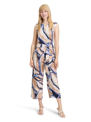 BETTY & CO Jumpsuit ohne Arm in Nature/Blue
