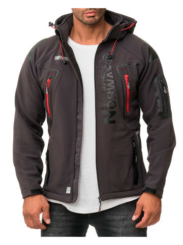 Geographical Norway Herren Regular Fit Softshelljacke in Dark Grey