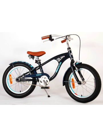 Volare Kinderfahrrad Miracle Cruiser für Jungen 16 Zoll Kinderrad Matt-Blau 4 Jahre